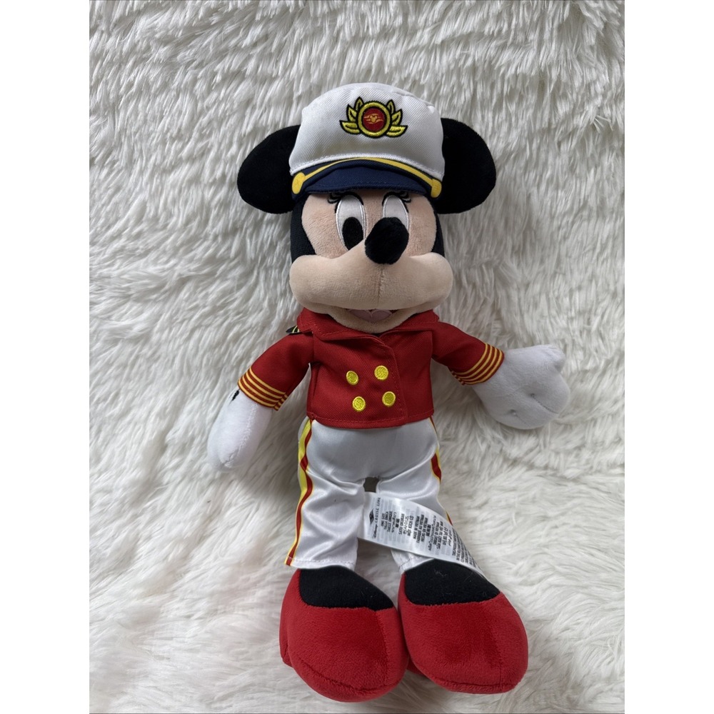 Disney Cruise Line Captain Minnie Mouse Plush 14" Official Souvenir